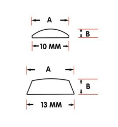 Plastlinser, Ø 7 mm