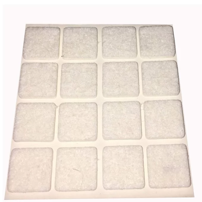 Hvid filtpude, 20 x 20 mm