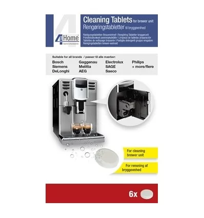 Rengøringstabletter til bryggeenhed.